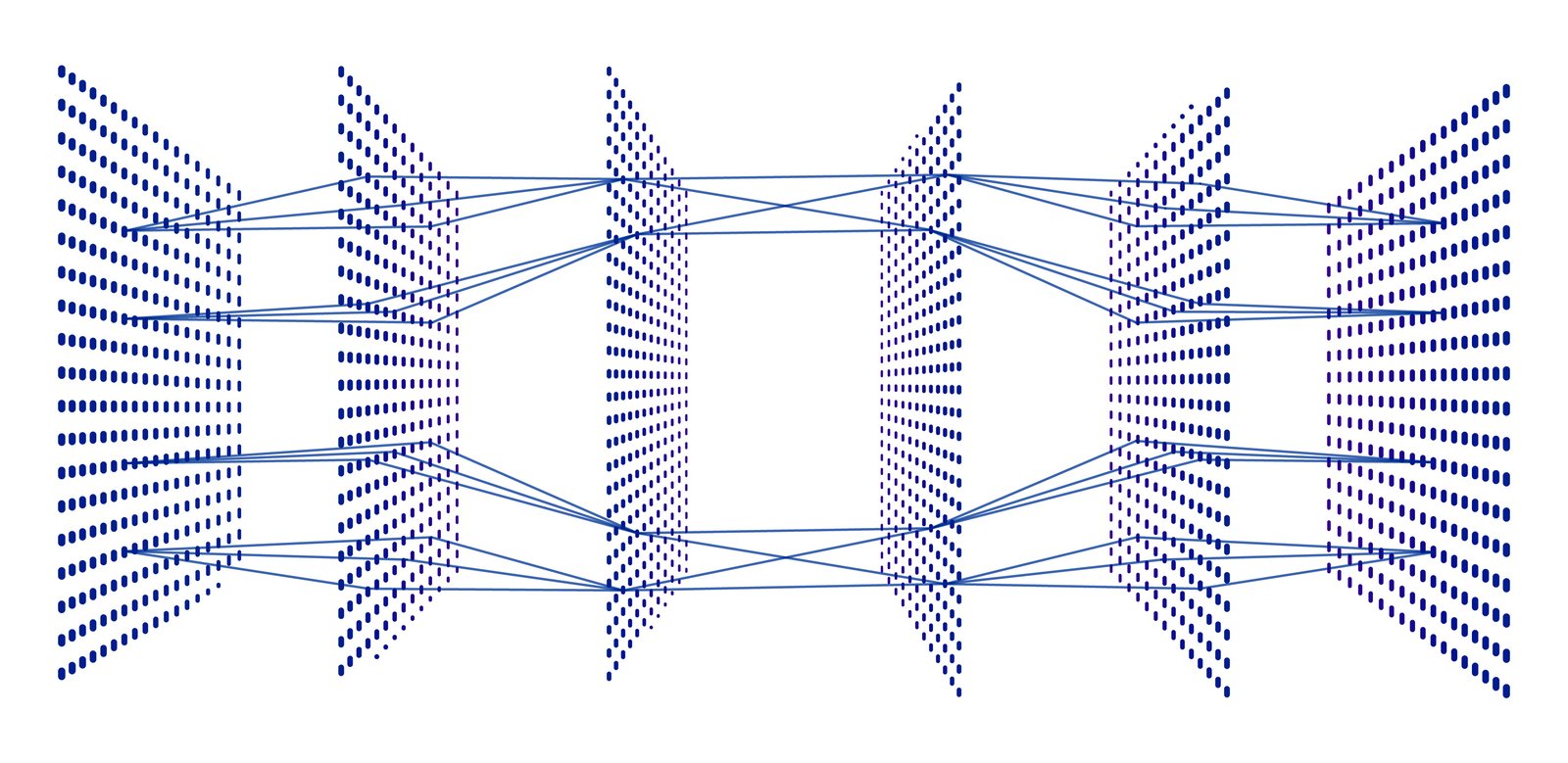 Image showing interconnecting lines, resembling the structure of a neural network