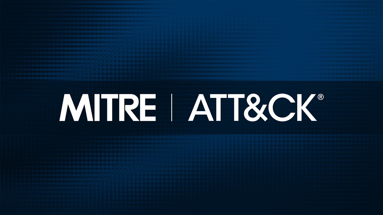 MITRE ATT&CK logo on a blue abstract background