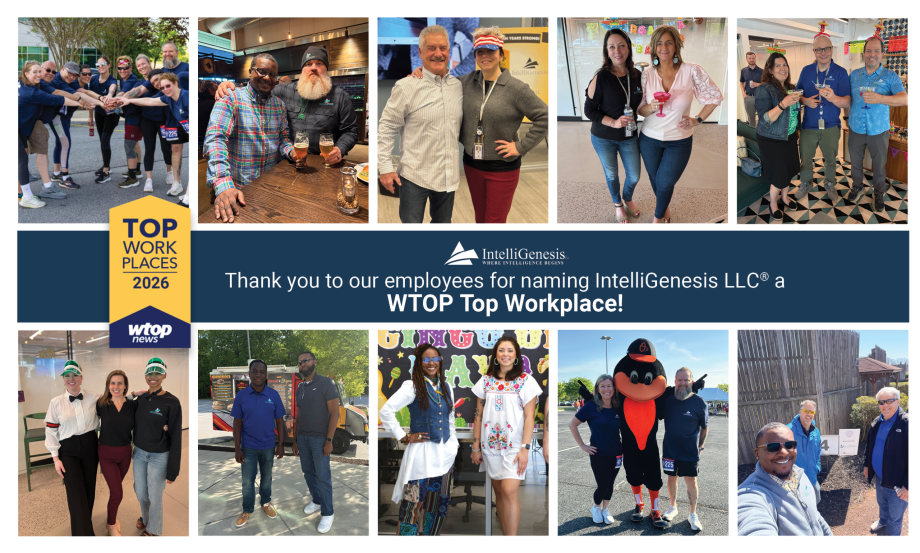 IntelliGenesis LLC named WTOP Top Workplace 2026